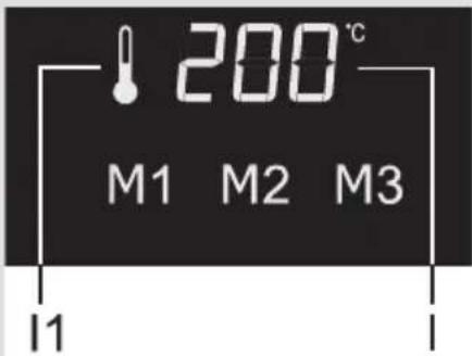 200°C M1 M2 M3 I1