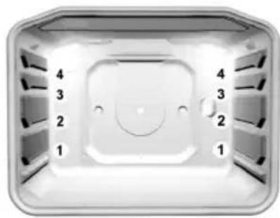 GORENJE BO7445MG - Nivoji pečenja (odvisno od modela) - 1