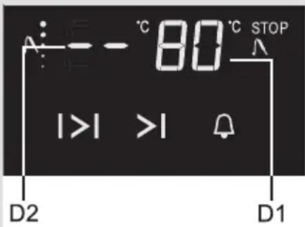 80°C STOP I>I >I D2 D1