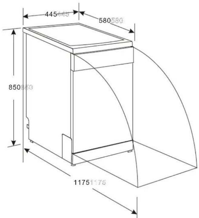 GORENJE KS51110W - Mere (mm) - 1