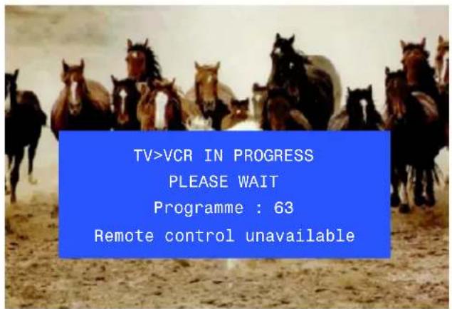 PANASONIC TX-28PK3 - To copy programme information to a compatible VCR connected to AV2 - 4