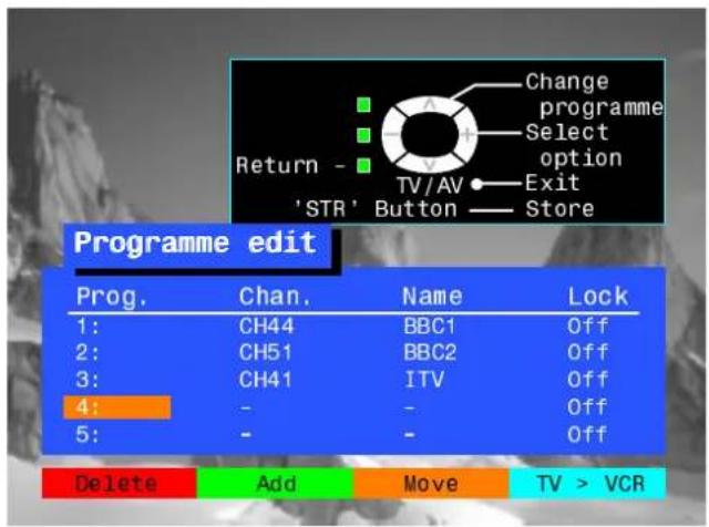 PANASONIC TX-32DK1 - Toaddaprogrammeposition - 6
