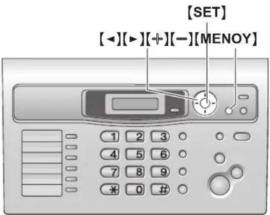 [SET] [◀][▶][+][-][MENOY]