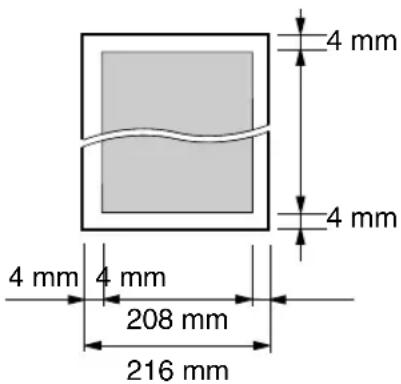 4 mm 4 mm 4 mm 4 mm 208 mm 216 mm