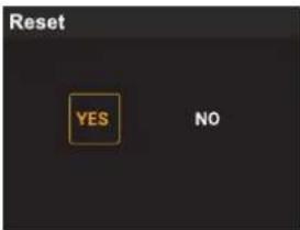 Reset YES NO