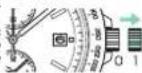 SEIKO VR42 - ③ Pull out the crown to the first click. - 1