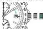 SEIKO VR42 - ⑦ For advancing the hands clockwise, turn the crown in the direction of the arrow mark to set the main time. - 1