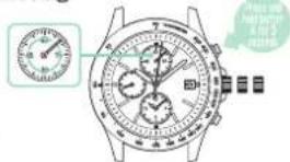 SEIKO VR42 - Adjusting the preliminary position of the stopwatch hands - 2