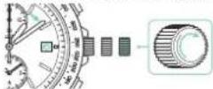 SEIKO VR43 - For advancing the hands clockwise, turn the crown - 1