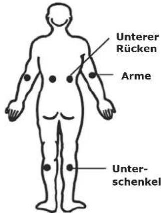 Unterer Rücken Arme Unterschenkel