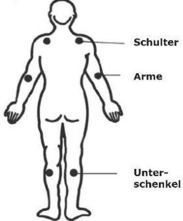 Schulter Arme Unter- schenkel
