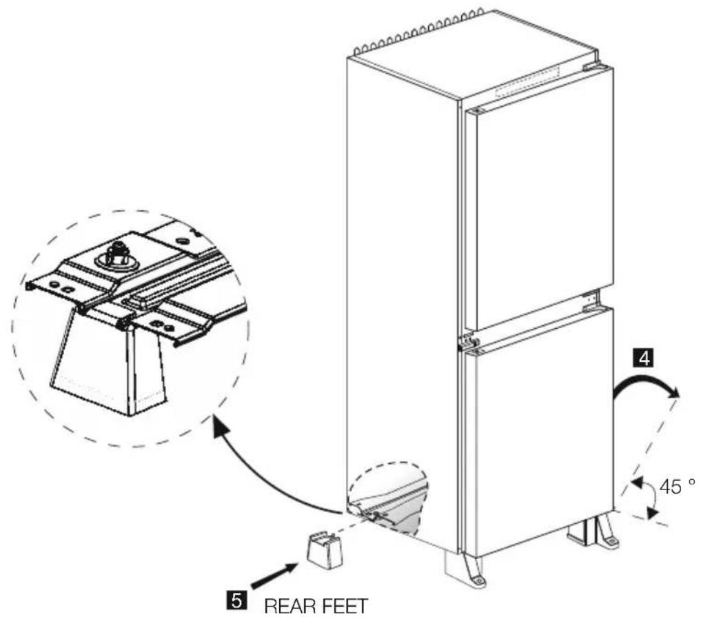 GRUNDIG GKFEDV455 - INSTALLATION OF HIGH LEVELLING FOOT (optional) - 4