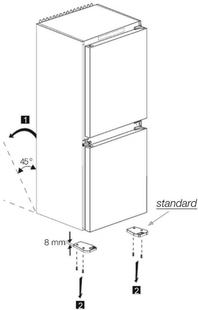 GRUNDIG GKFEDV455 - INSTALLATION OF HIGH LEVELLING FOOT (optional) - 1