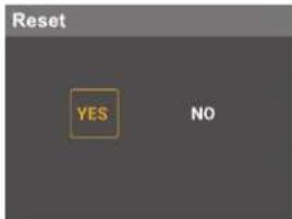 Reset YES NO
