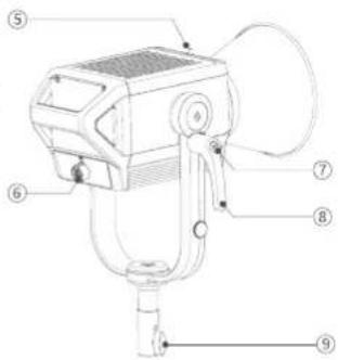Labeled diagram of a mechanical device with numbered parts for identification