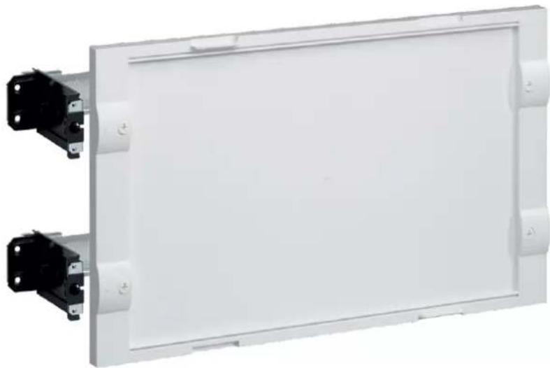 HAGER ZZ42BS - FD02A2: Kit with 2 depth-adjustable DIN rails (430 x 300 x 147 mm) - 1