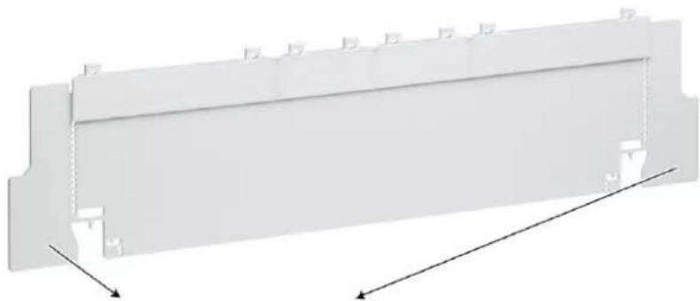 HAGER ZZ42BS - Partition IP2X to mount in 3 different positions: - 1
