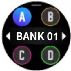 A B ← BANK 01 C D