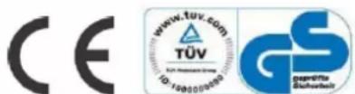 CE www.tuv.com TÜV TÜV GS gaverte Sübersatz