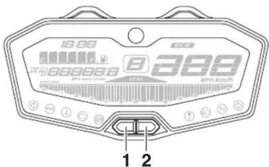 YAMAHA Tracer 7 (2018) - Večfunkcijska merilna enota - 1