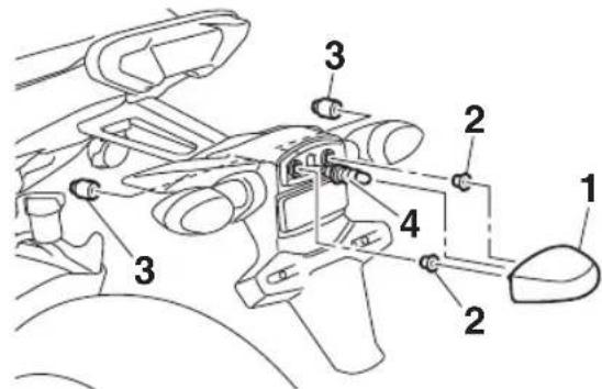 YAMAHA Tracer 7 (2018) - Menjava žarnice luči za osvetlitev registrske tablice - 1