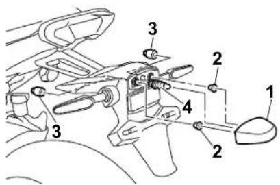 YAMAHA TRACER 7 (2020) - Menjava žarnice luči za osvetlitev registrske tablice - 1