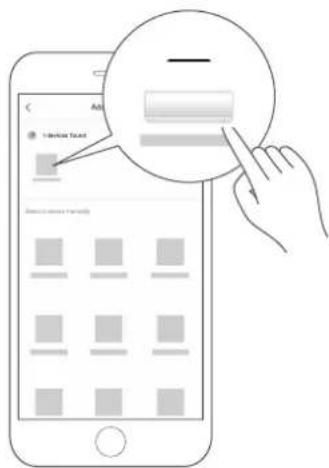 Illustration showing a hand interacting with a smartphone screen displaying a UI element, with a magnified circular detail highlighting the UI component.