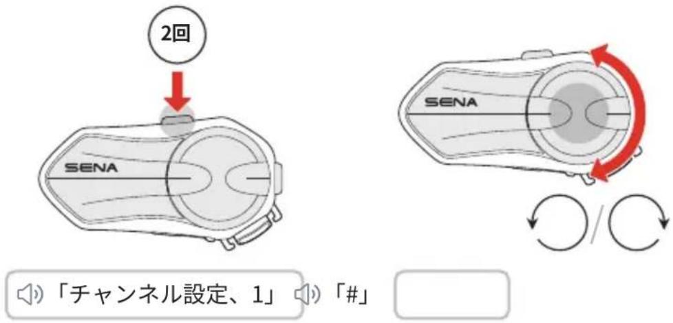 Sena J30 - チャンネルの選択 - 1