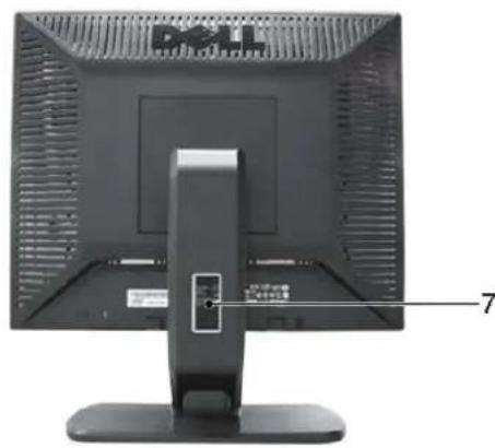 DELL SE197FP - Back View - 2
