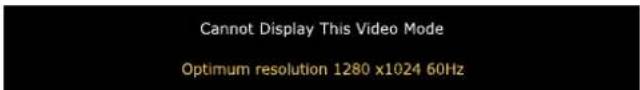 DELL SE197FP - OSD Warning Messages - 1
