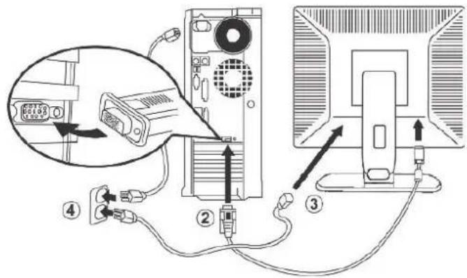 DELL SE197FP - Connecting Your Monitor - 2