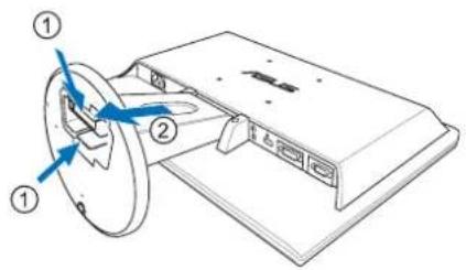 Technical diagram of a device with numbered components and directional arrows indicating motion or assembly.