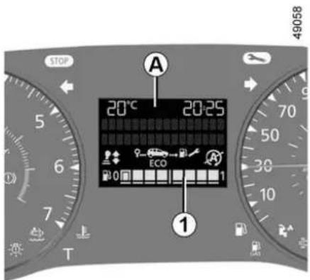 STOP 5 6 7 T 20°C 20:25 A 1 49058 50 30 10 ECO