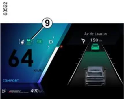 63522 9 64 km/h COMFORT Av de Lauzun 150 m 490 km