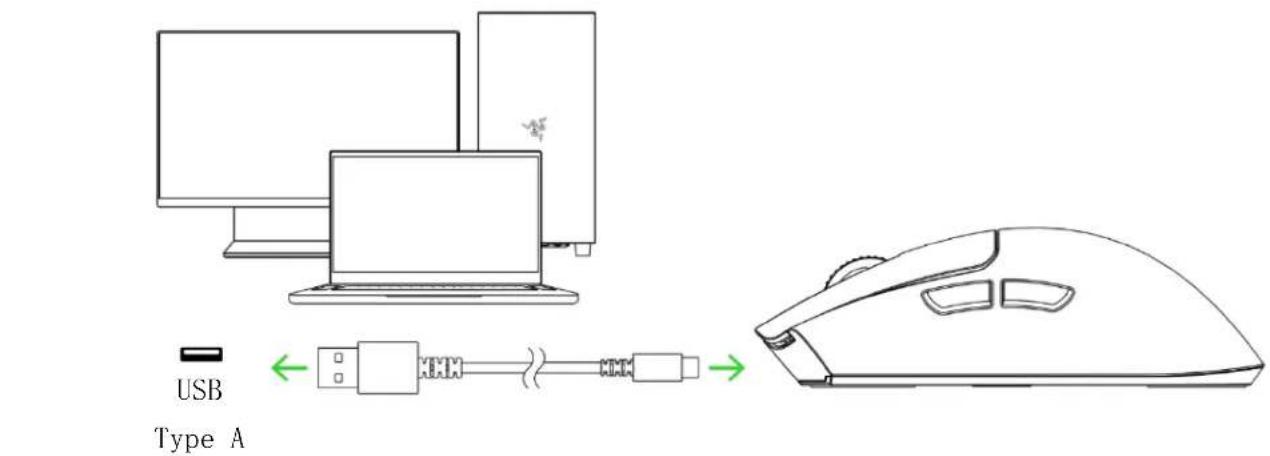 RAZER Viper V3 Pro SE - 透過有線模式 - 1