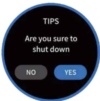TIPS Are you sure to shut down NO YES