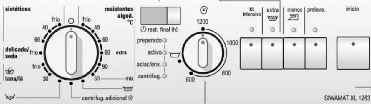 SIEMENS WXL1063EE - Paineldecontrolo - 1