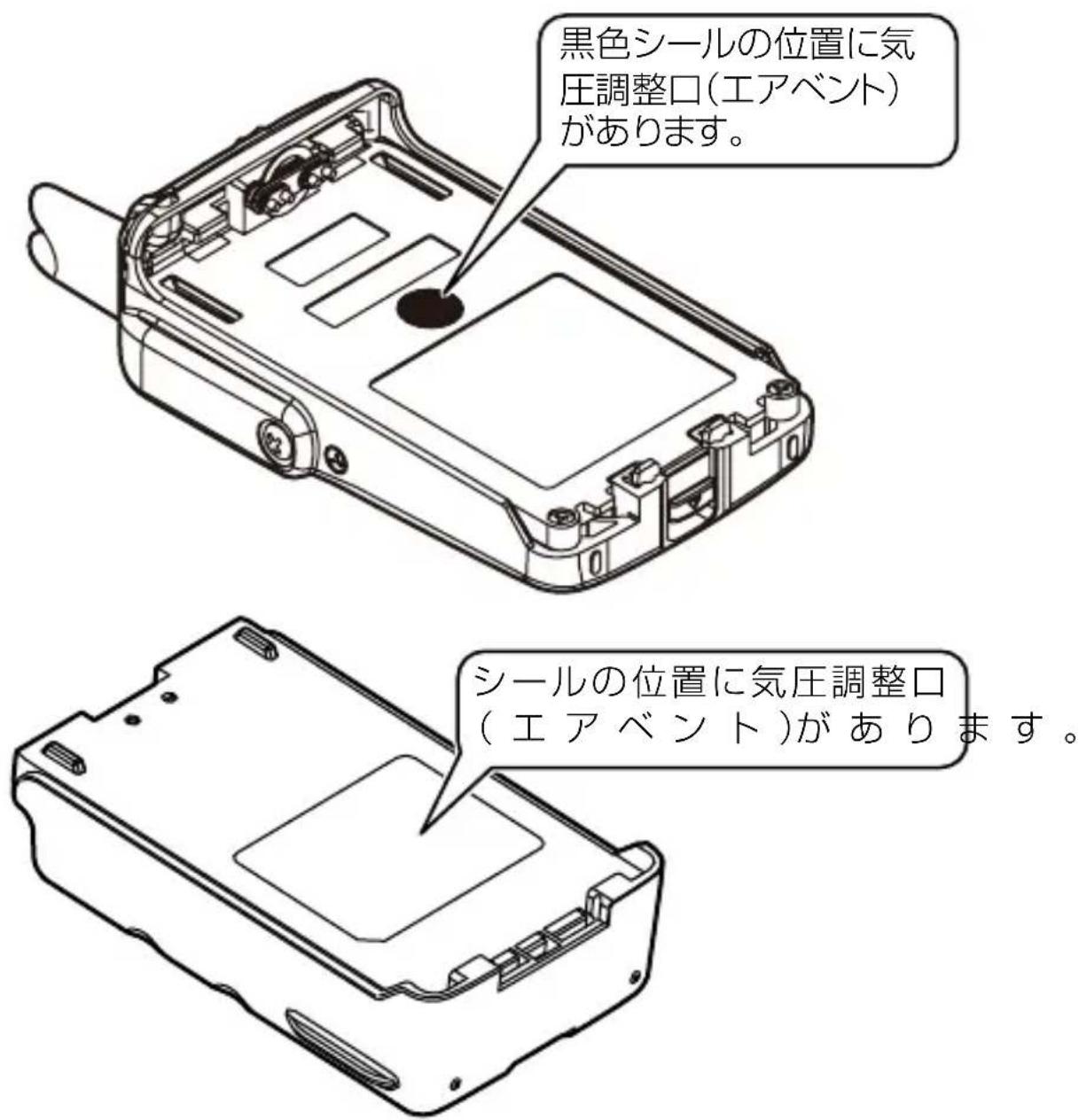 ICOM IC-4810 - ■ 気圧調整口(エアベント)について - 1