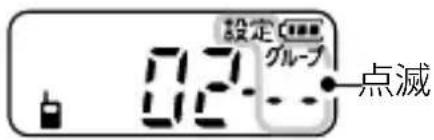 設定 グループ 点滅