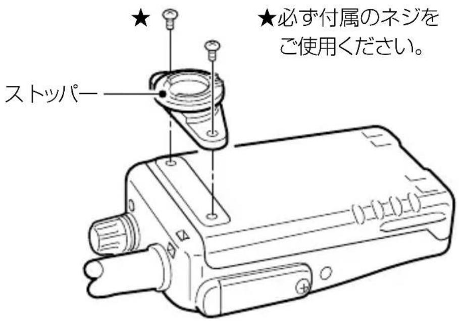 ★必ず付属のネジをご使用ください。 ★ストッパー ★