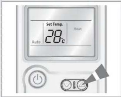 Set Temp. 28°C Auto Heat