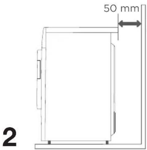 GORENJE WHE62S3 - Hapësirat për instalimin e makinës larëse - 2