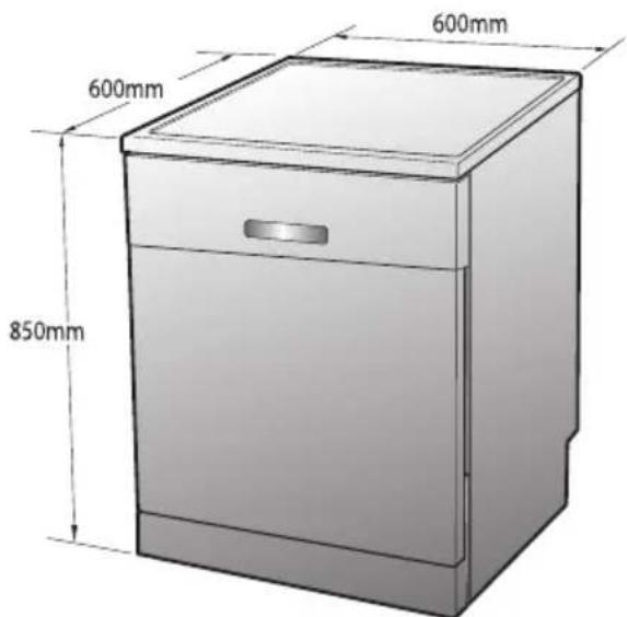 600mm 600mm 850mm