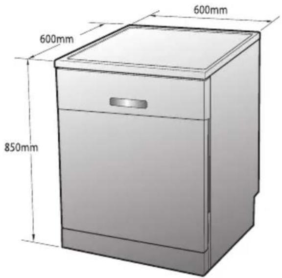 600mm 600mm 850mm