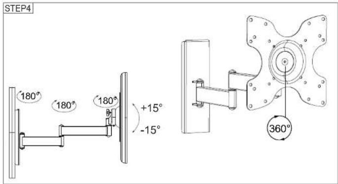 STEP4 180° 180° 180° +15° -15° 360°