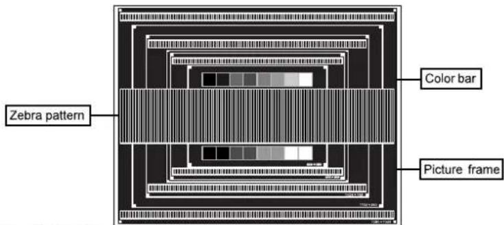 Zebra pattern Color bar Picture frame