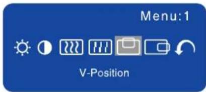 Menu: 1 V-Position