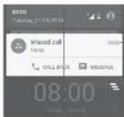 ALCATEL Pixi 4 - Notification panel - 1