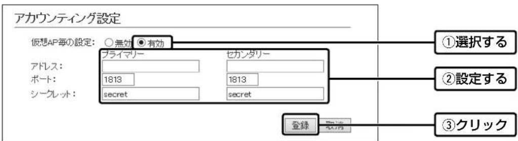 ICOM AP-900 - ■ 仮想APごとに個別設定するときは - 2