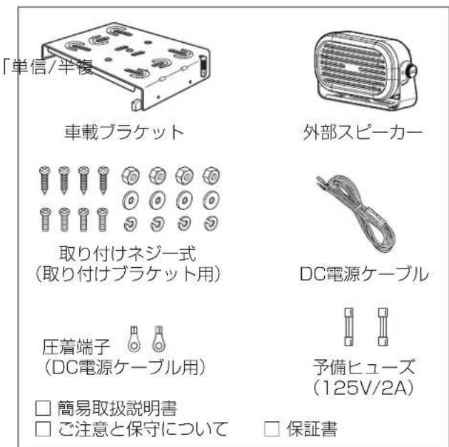 ICOM IC-MS5010 - 付属品について - 1